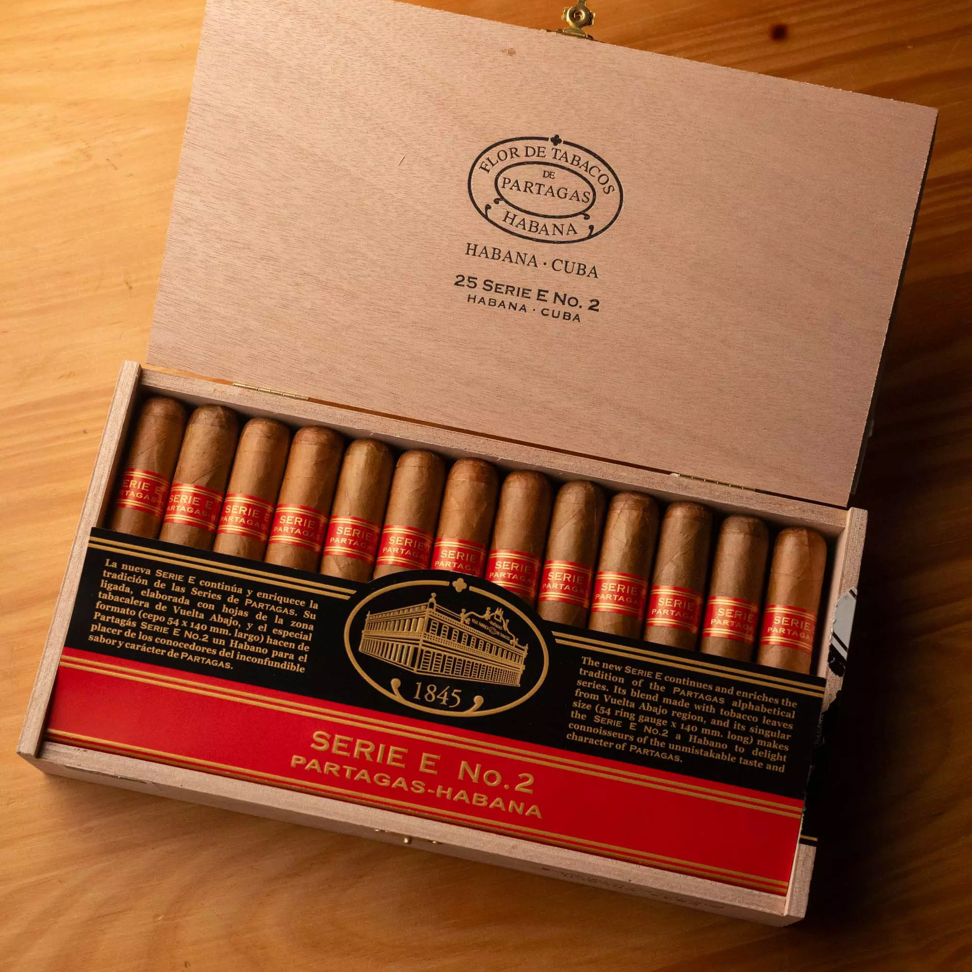 Charuto Partagas Serie E2 salvador, Charuto Partagas Serie E2 bahia